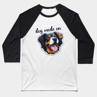 dog mode on Baseball T-Shirt